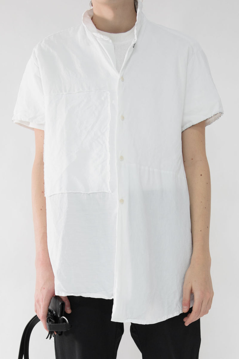Asymmetrical Cuban Collar Shirt